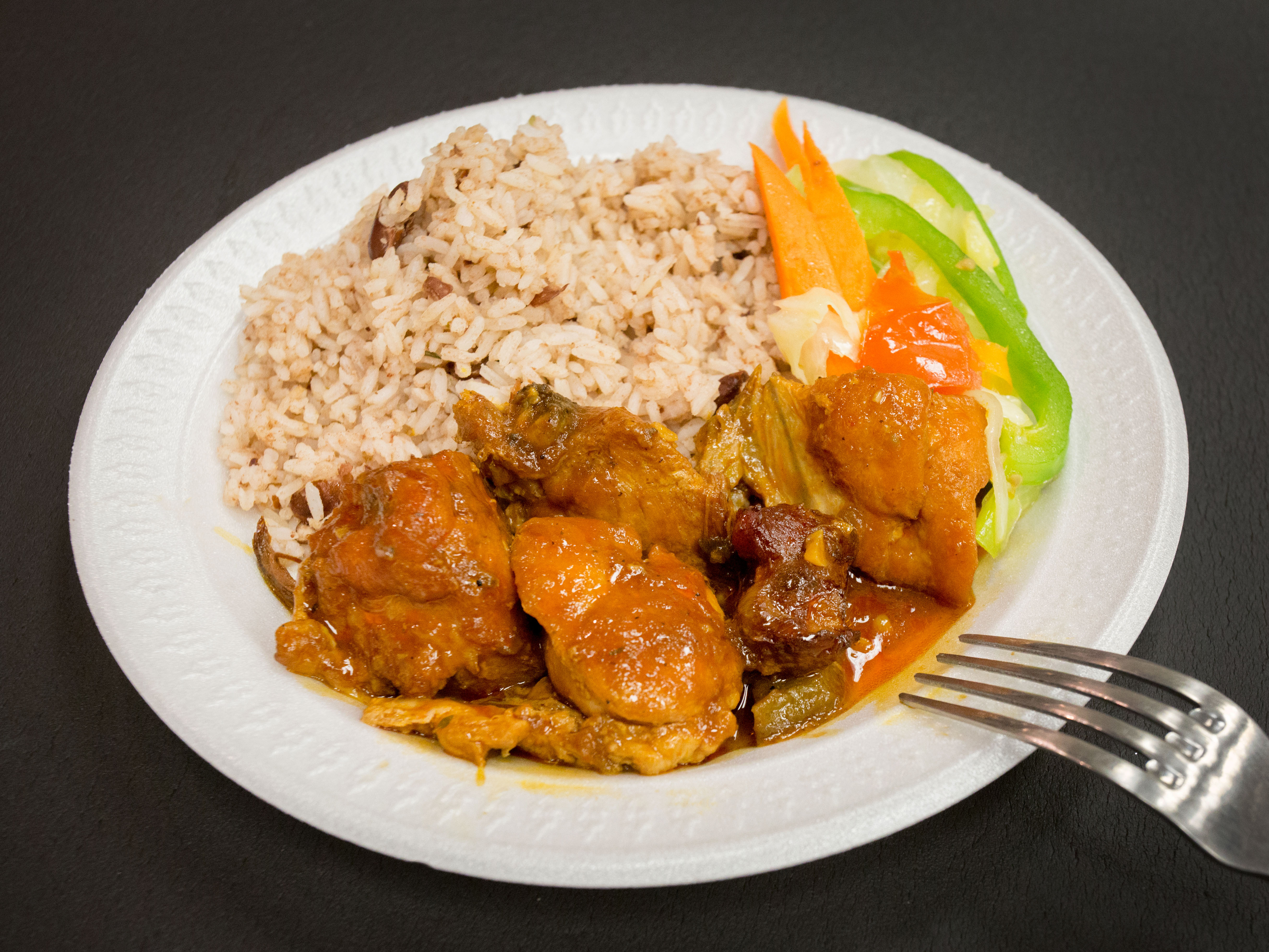 Order Brown Stew Chicken food online from Family Flamez Restaurant store, Fairfield on bringmethat.com