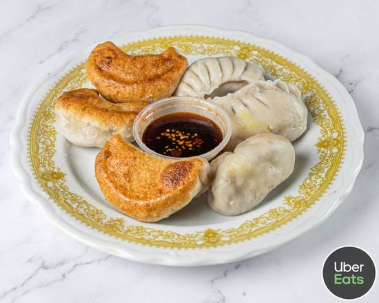 Order Seafood Dumplings (8 pcs) food online from First Jade Chinese Restaurant store, Long Beach on bringmethat.com