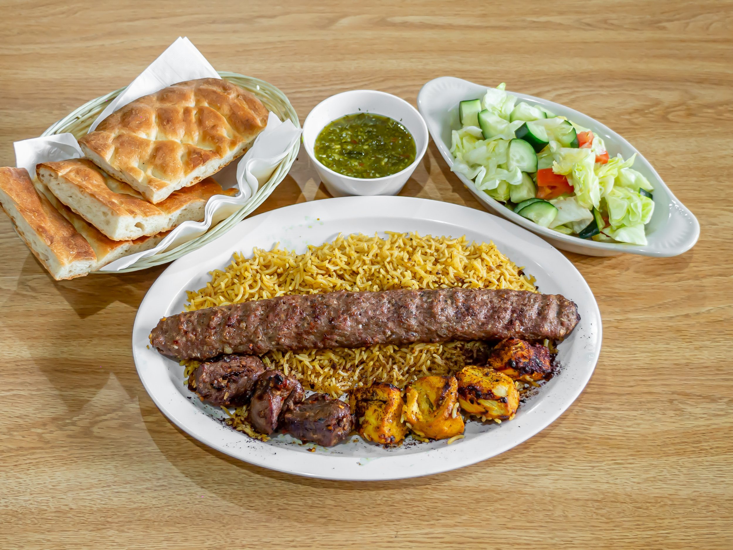 Order Combination Plate food online from Kabul Restaurant store, Antioch on bringmethat.com