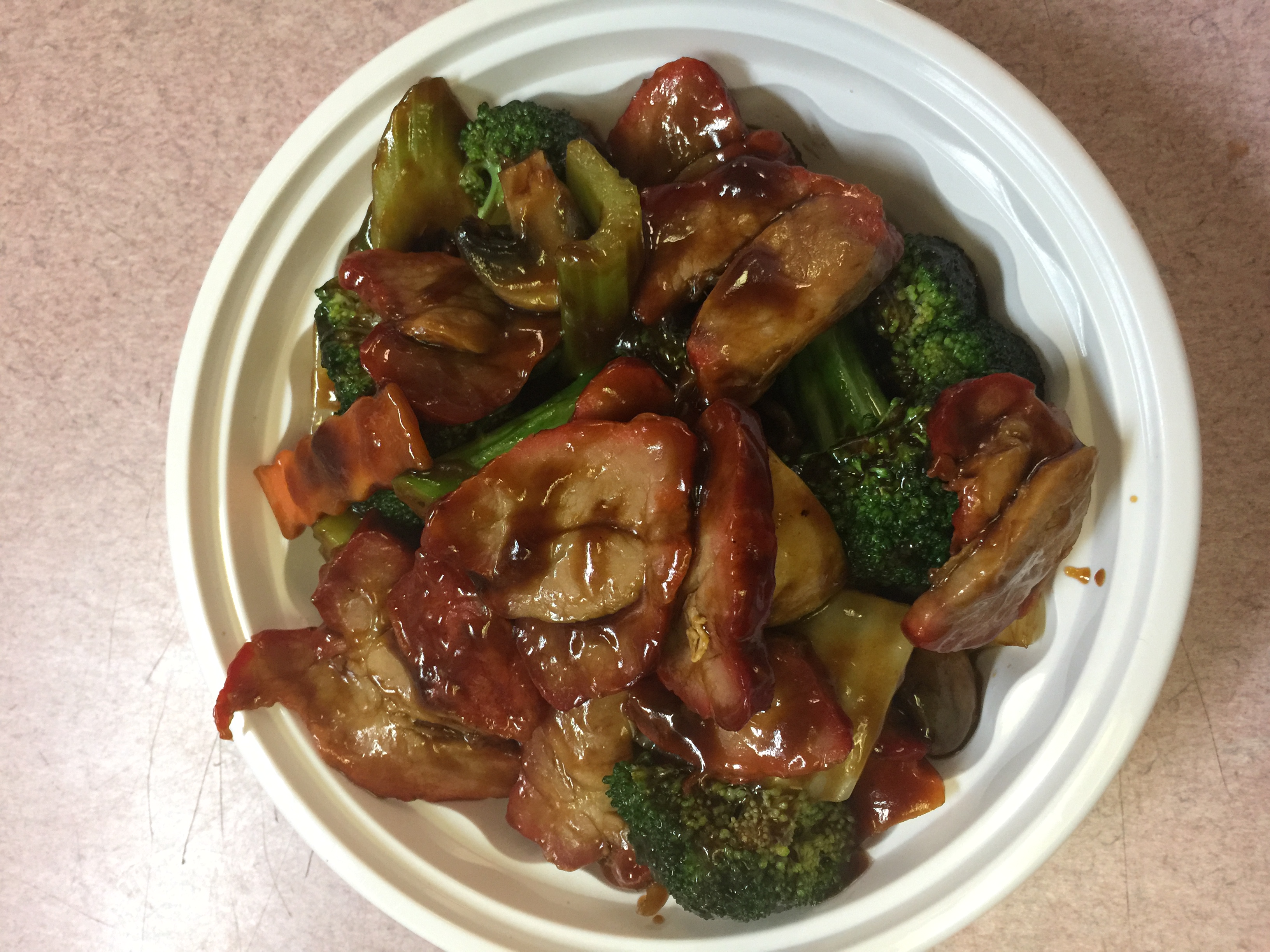 Order 75. Roast Pork with Broccoli food online from China Wok store, Harrison on bringmethat.com