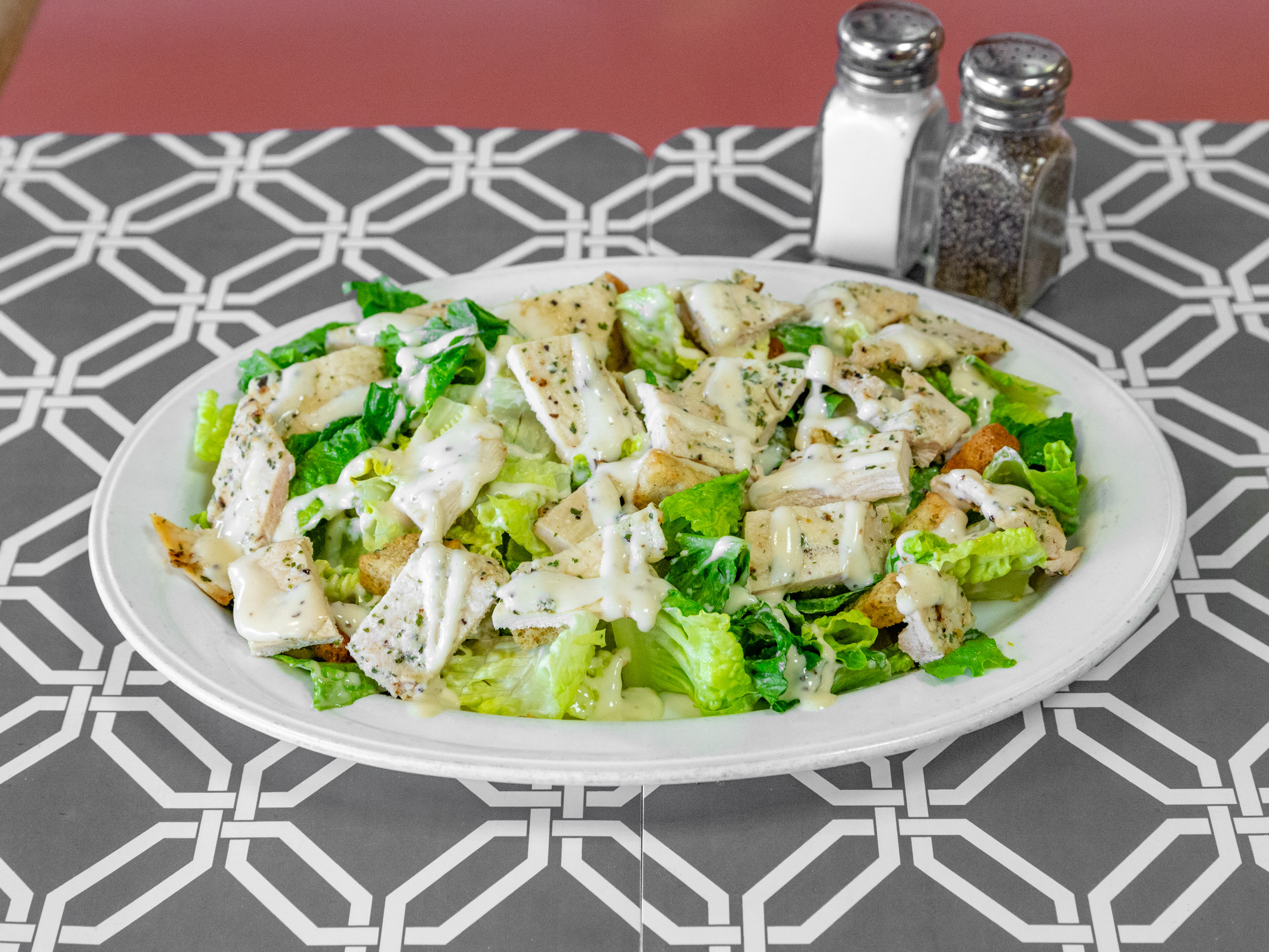 Order Grilled Chicken over Caesar Salad food online from Bay Ridge Pizza store, Brooklyn on bringmethat.com