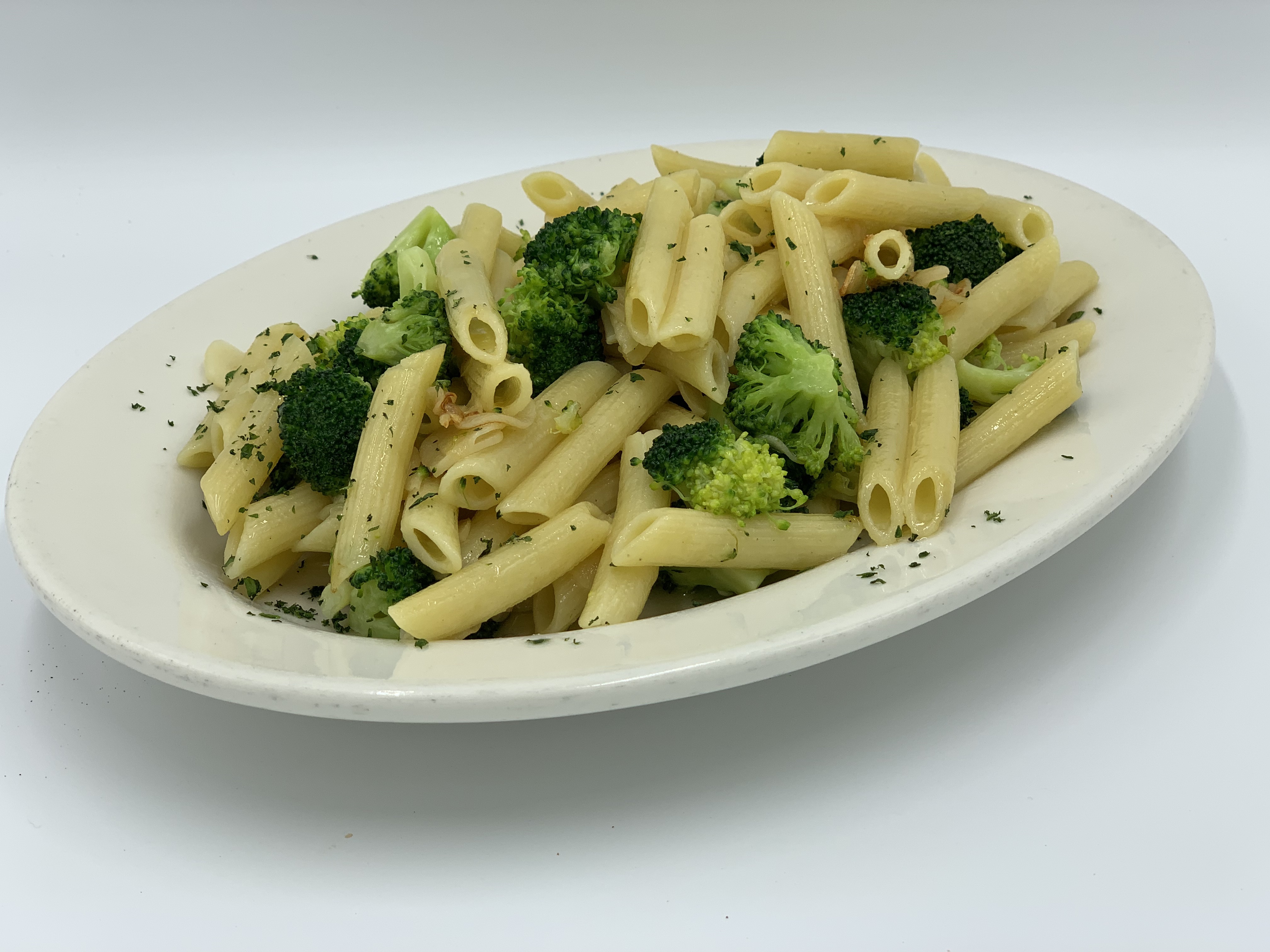 Order Pasta with Broccoli, Garlic and Oil food online from Mario's Pizzeria of Seaford store, Seaford on bringmethat.com
