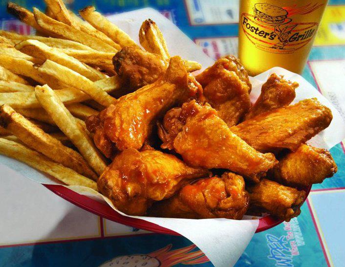 Order Authentic Wings Basket food online from Foster's Grille store, Vienna on bringmethat.com
