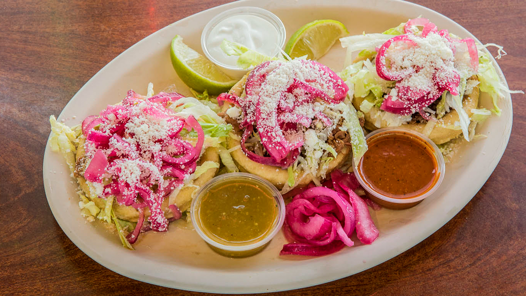 Order Sopes food online from Tacos More store, Mira Loma on bringmethat.com
