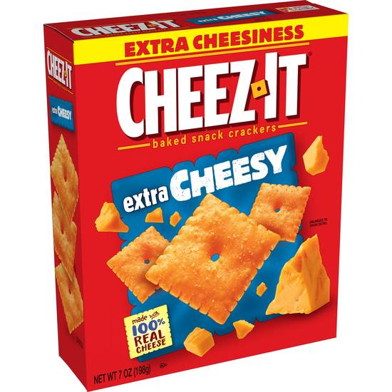 Order Cheez-It Baked Crackers Extra Cheesy (7 oz) food online from Rite Aid store, Eugene on bringmethat.com