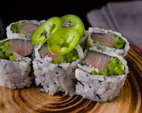 Order Yellowtail Jalapeno roll food online from Fushimi Japanese Cuisine store, Brooklyn on bringmethat.com