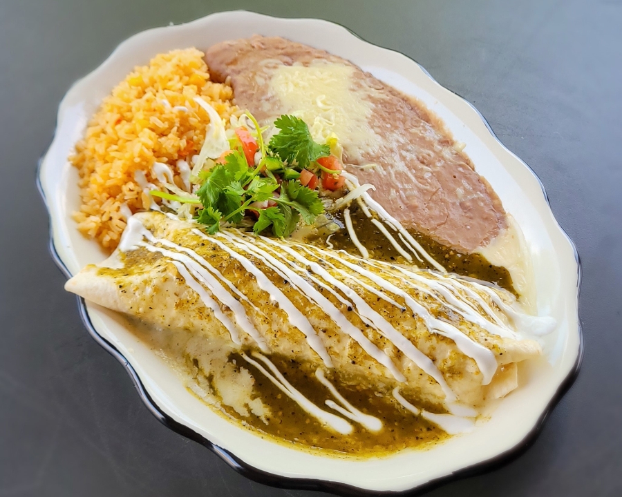 Order Burrito Supreme steak food online from Tacos & Tequilas Mexican Grill store, Buford on bringmethat.com