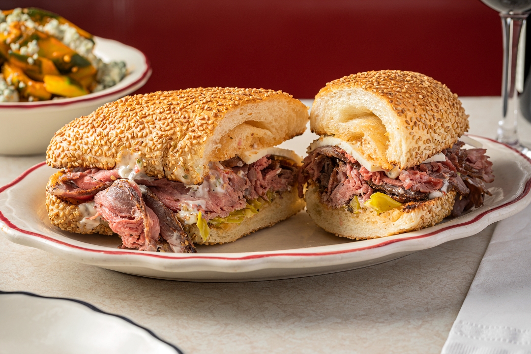 Order ROAST BEEF HERO food online from Parm store, Central Valley on bringmethat.com