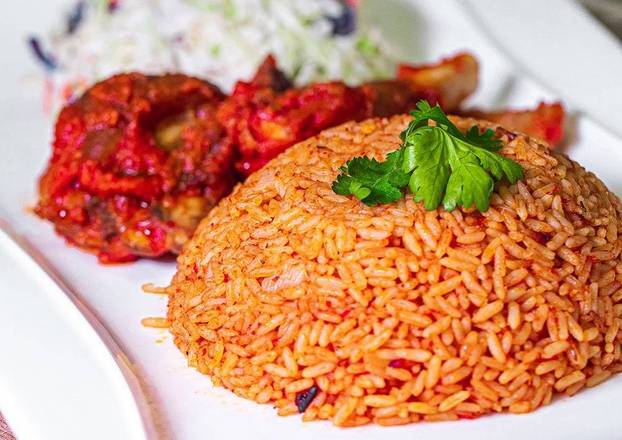 Order Jollof Rice  food online from Lagos Buka store, San Antonio on bringmethat.com