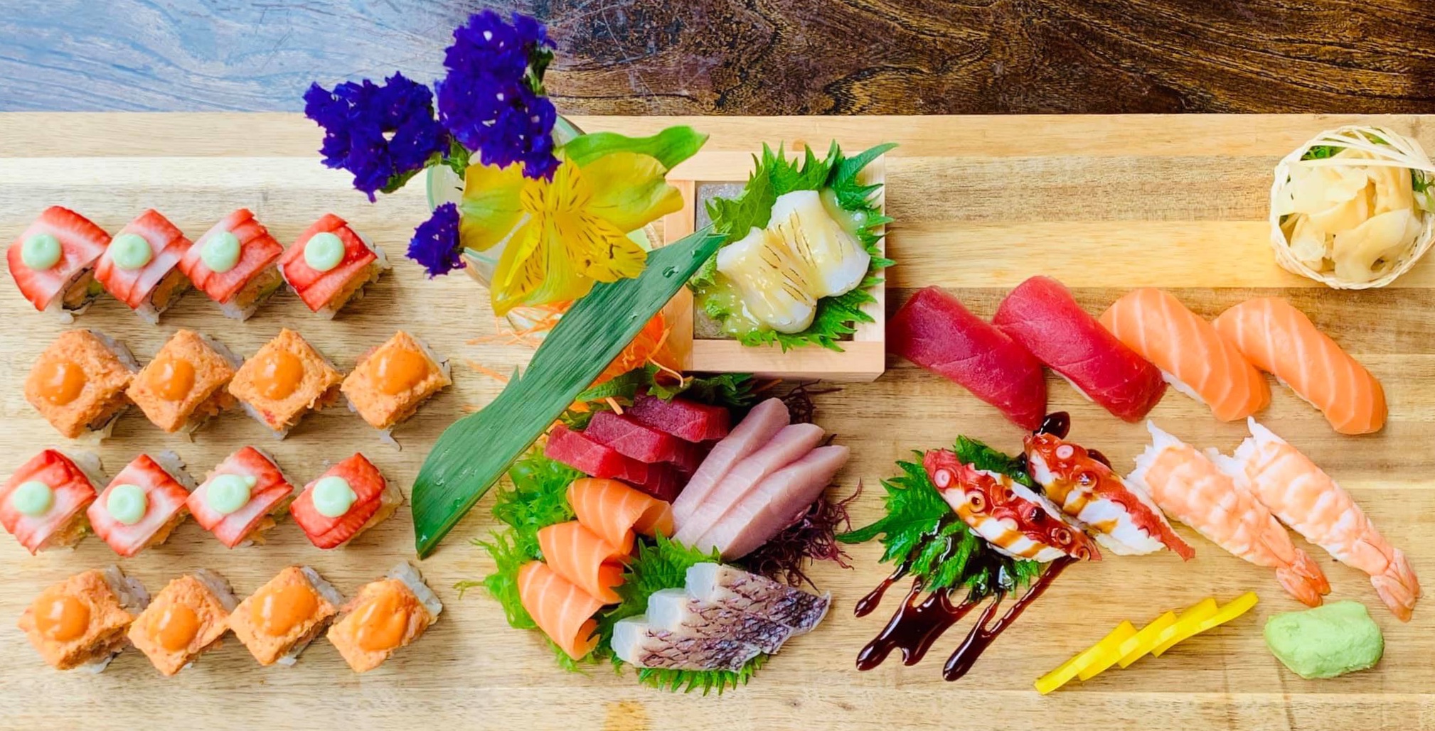 Order Sushi and Sashimi for 2 Platter food online from Sachi asian bistro store, New York on bringmethat.com