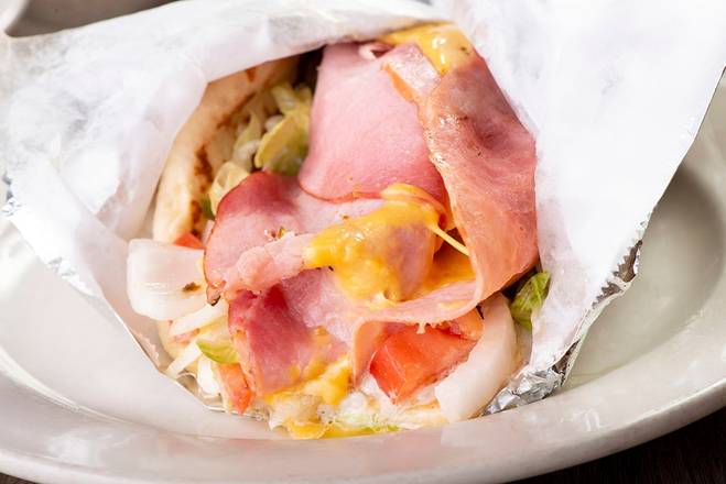 Order Ham & Cheese Pita food online from Papa Gyros store, Uniontown on bringmethat.com
