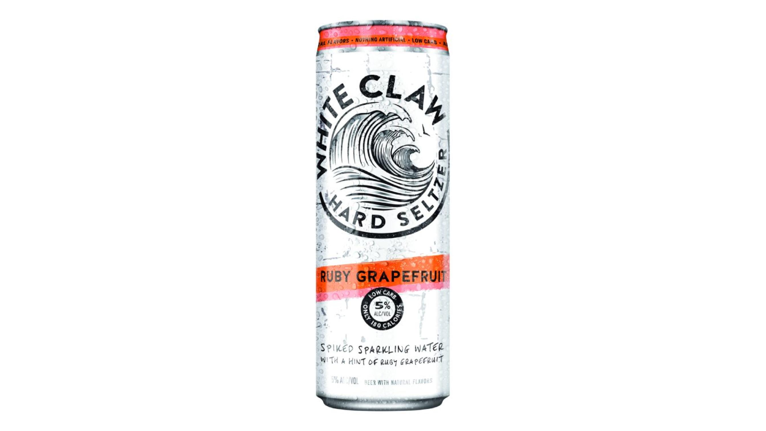 Order White Claw Grapefruit 19.2oz Can food online from Extramile store, San Diego on bringmethat.com
