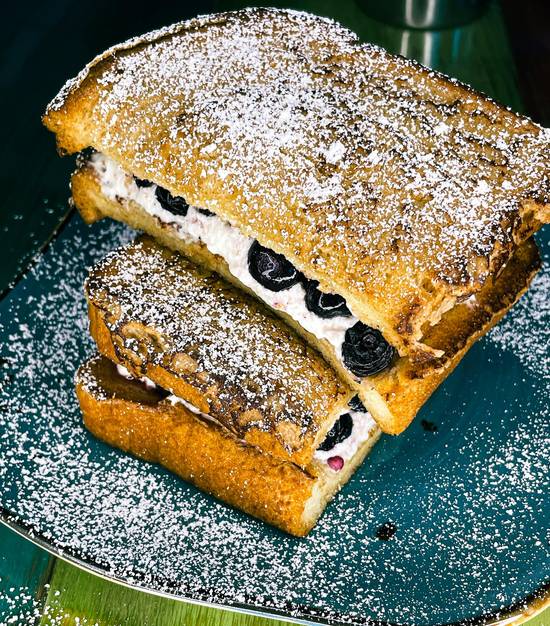 Order Blueberry Stuffed French Toast food online from What Crackin Cafe store, Mesa on bringmethat.com