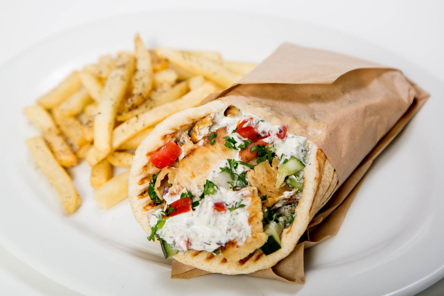 Order Chicken Gyros Sandwich food online from Salam store, Chicago on bringmethat.com