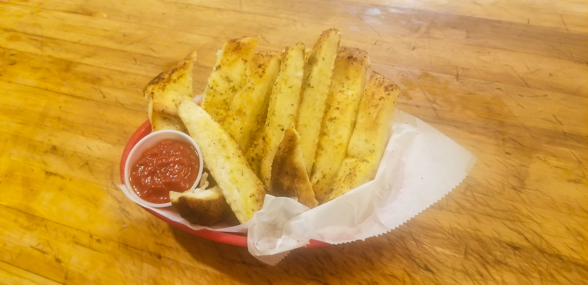 Order Bread Sticks with Sauce food online from Vennari's Pizza store, Lewisburg on bringmethat.com