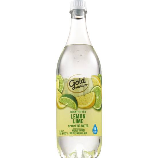 Order Gold Emblem Unsweetened Sparkling Water, Lemon Lime, 33.8 OZ food online from Cvs store, Temecula on bringmethat.com