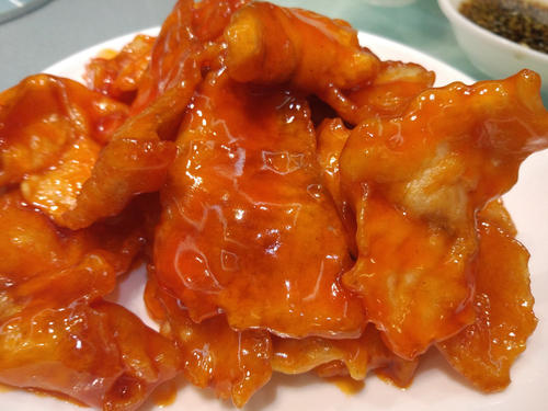 Order S2. Sweet and Sour Fish Fillet糖醋鱼片 food online from Shu Chinese Restaurant store, Guilderland on bringmethat.com