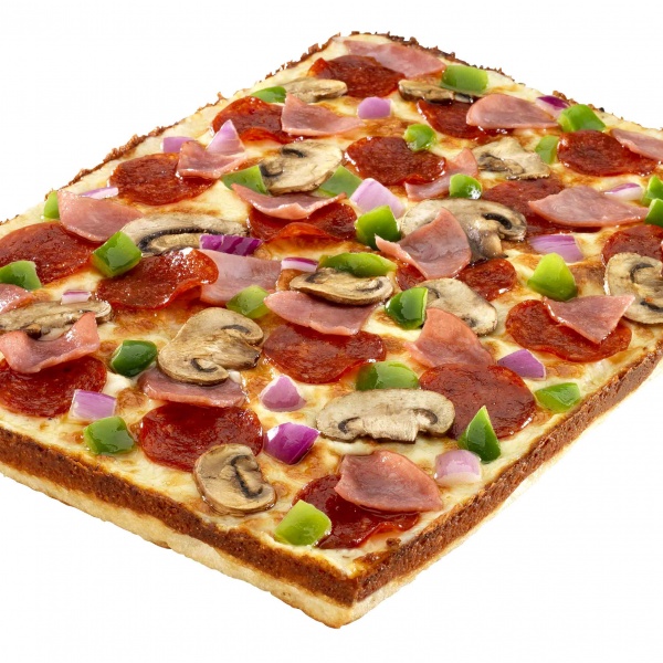 Order Deluxe Square Deep Dish Pizza food online from Papa Romano's store, Troy on bringmethat.com