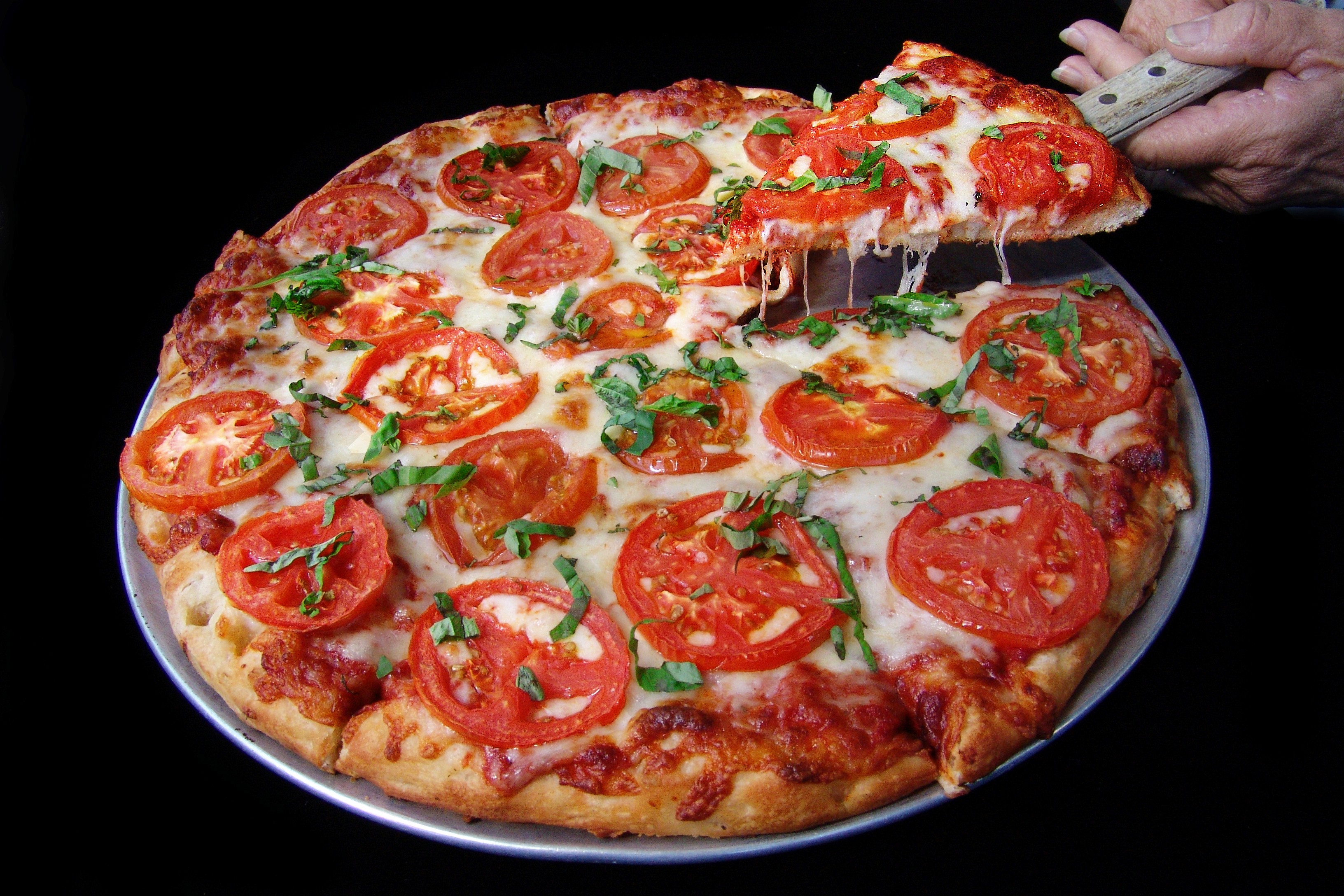 Order Margherita Thin Crust Pizza food online from High Park Tap House store, Mission Viejo on bringmethat.com