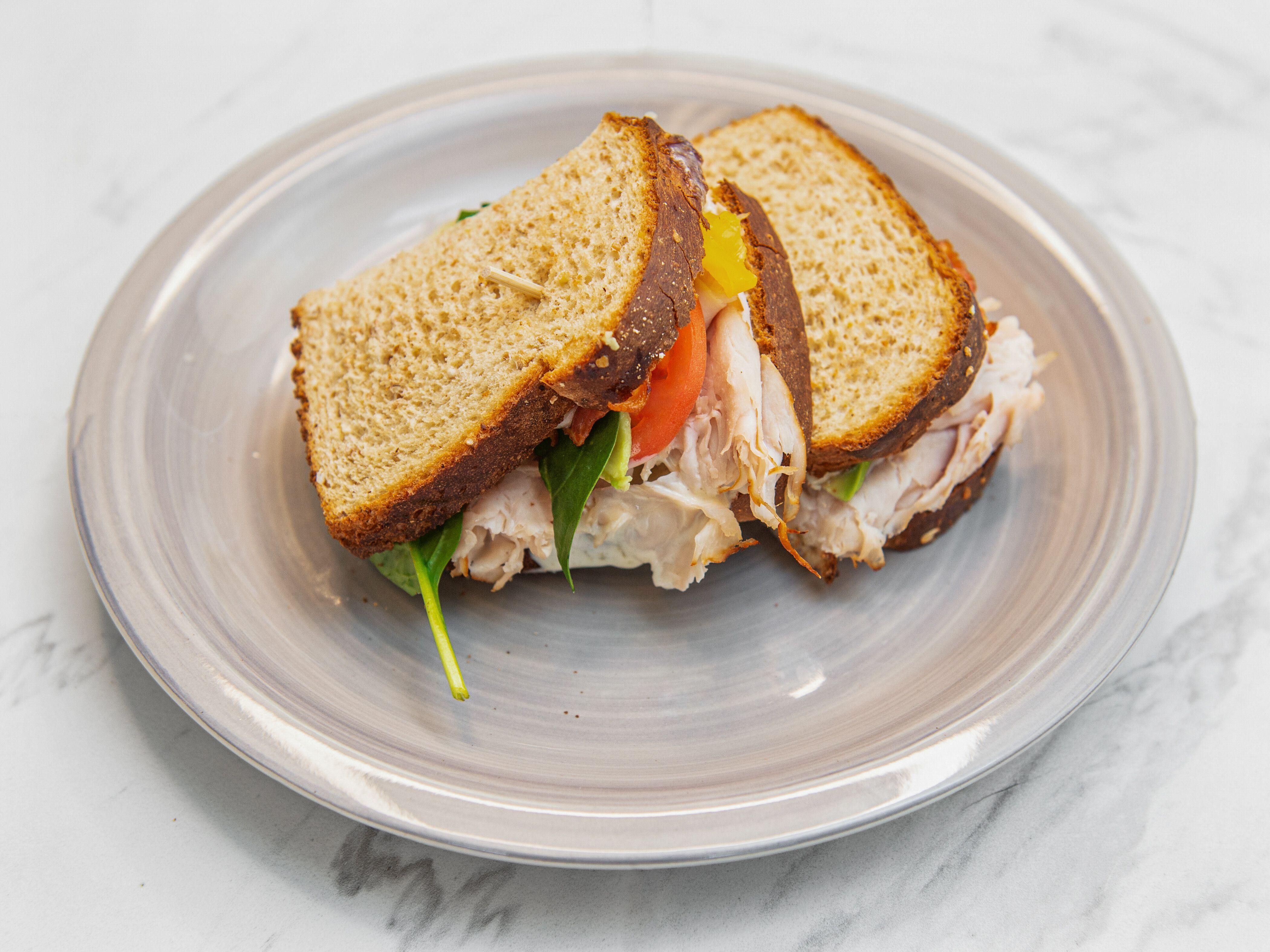 Order 9. Turkey & Cheese Sandwich food online from Wild Boar Sandwich store, Dallas on bringmethat.com