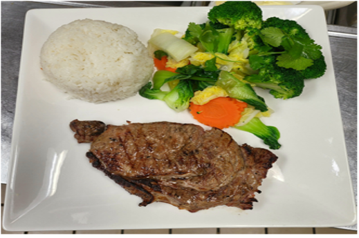 Order 59. Grilled RidEye/Strip Steak & Broccoli food online from Saigon Noodles & Grill store, Arlington on bringmethat.com