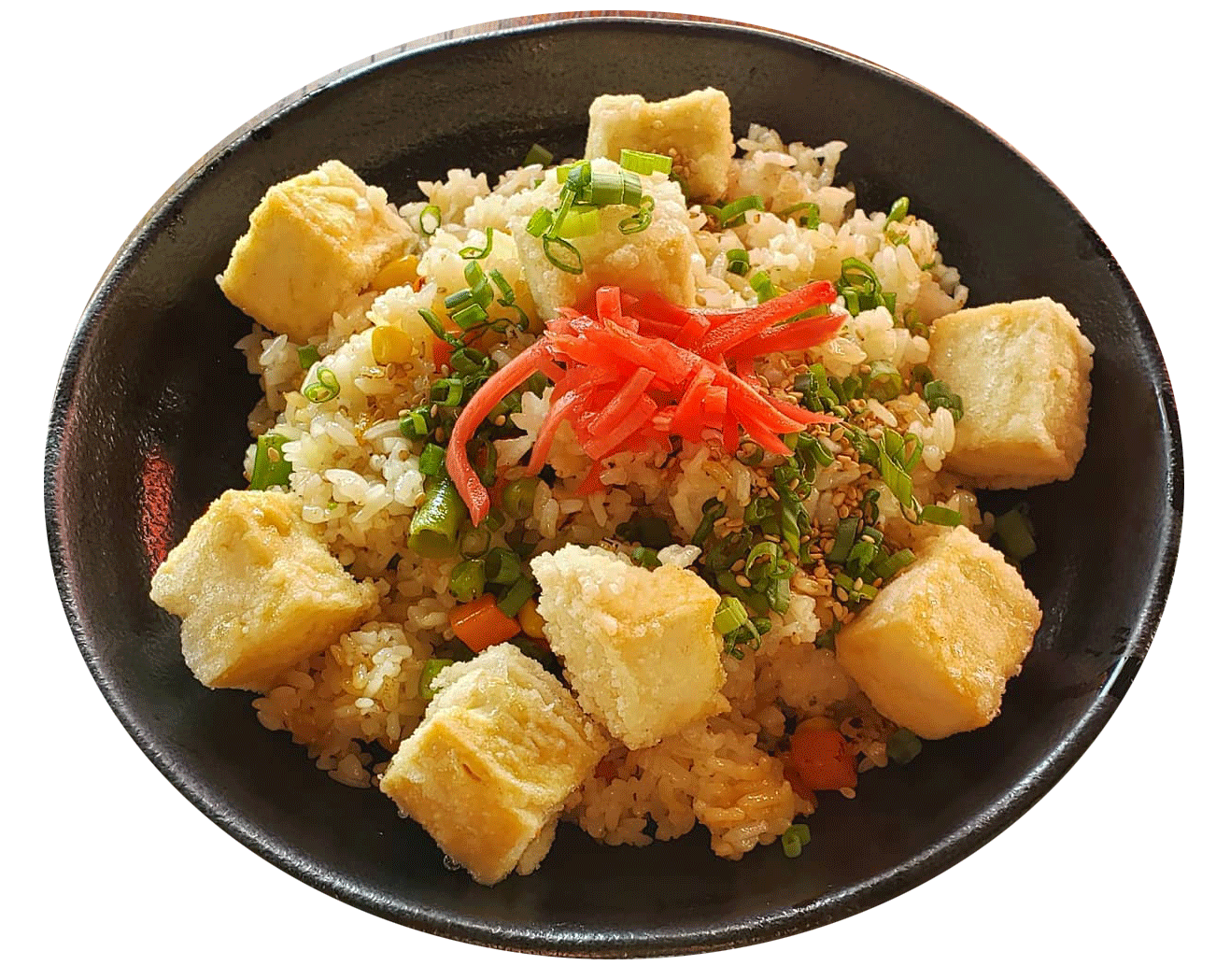 Order vegan veggie Fried Rice w/tofu food online from Maru Japanese Noodle Shop store, Tucson on bringmethat.com