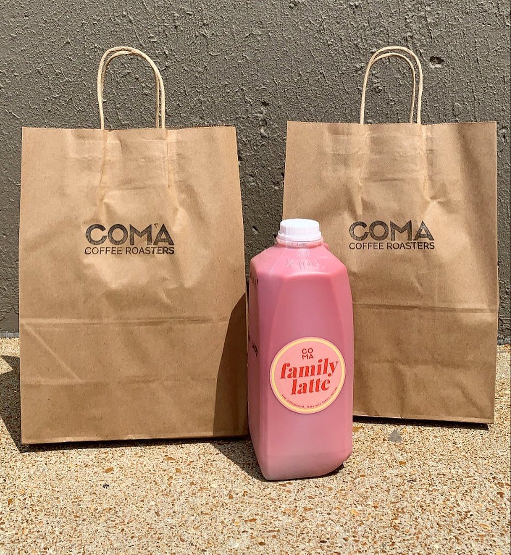 Order Pink Lady Family Latte food online from Coma Coffee Roasters store, Richmond Heights on bringmethat.com