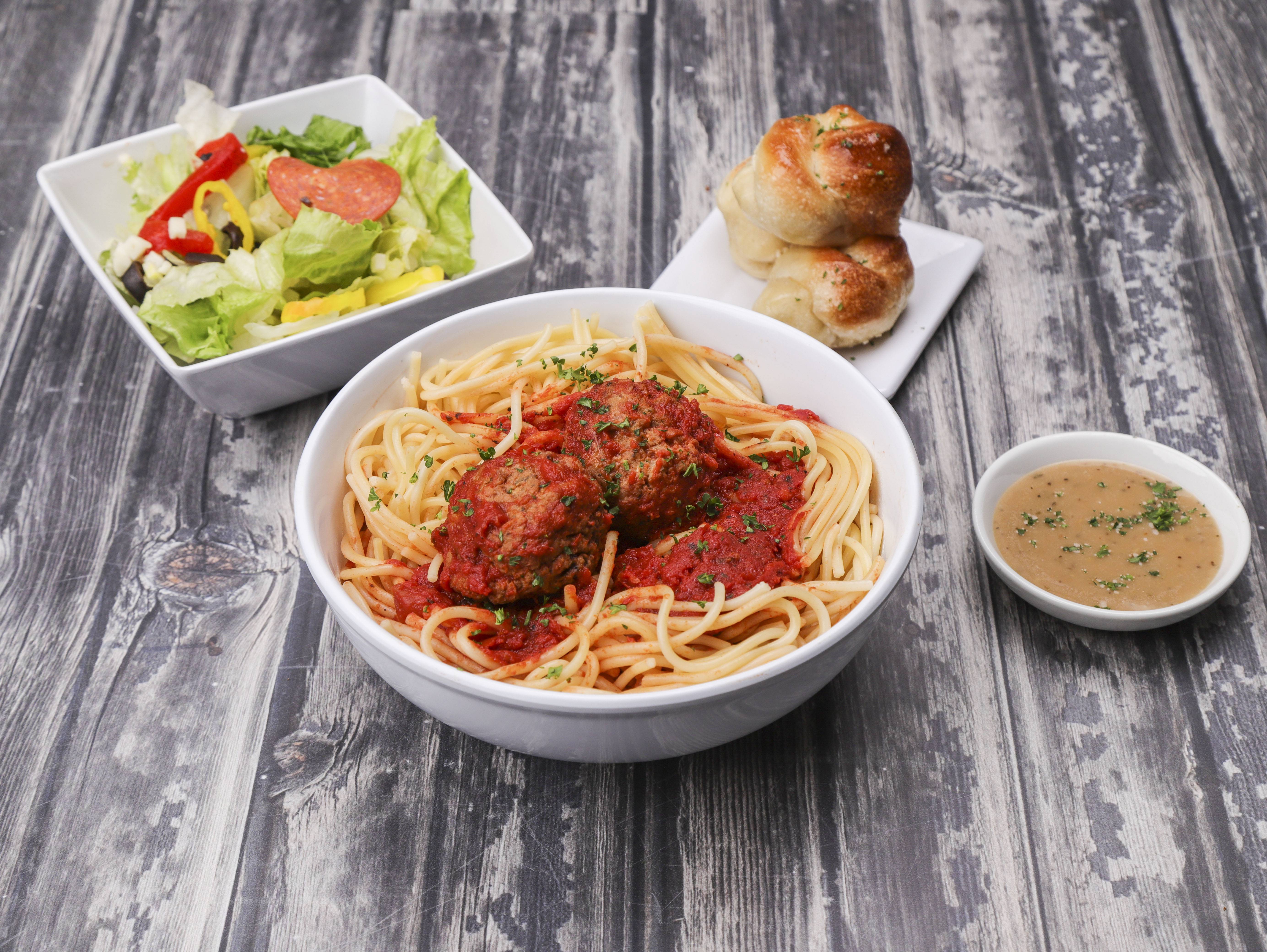 Order Pasta and Meatball food online from Big Apple Pizza, Restaurant store, Hobe Sound on bringmethat.com