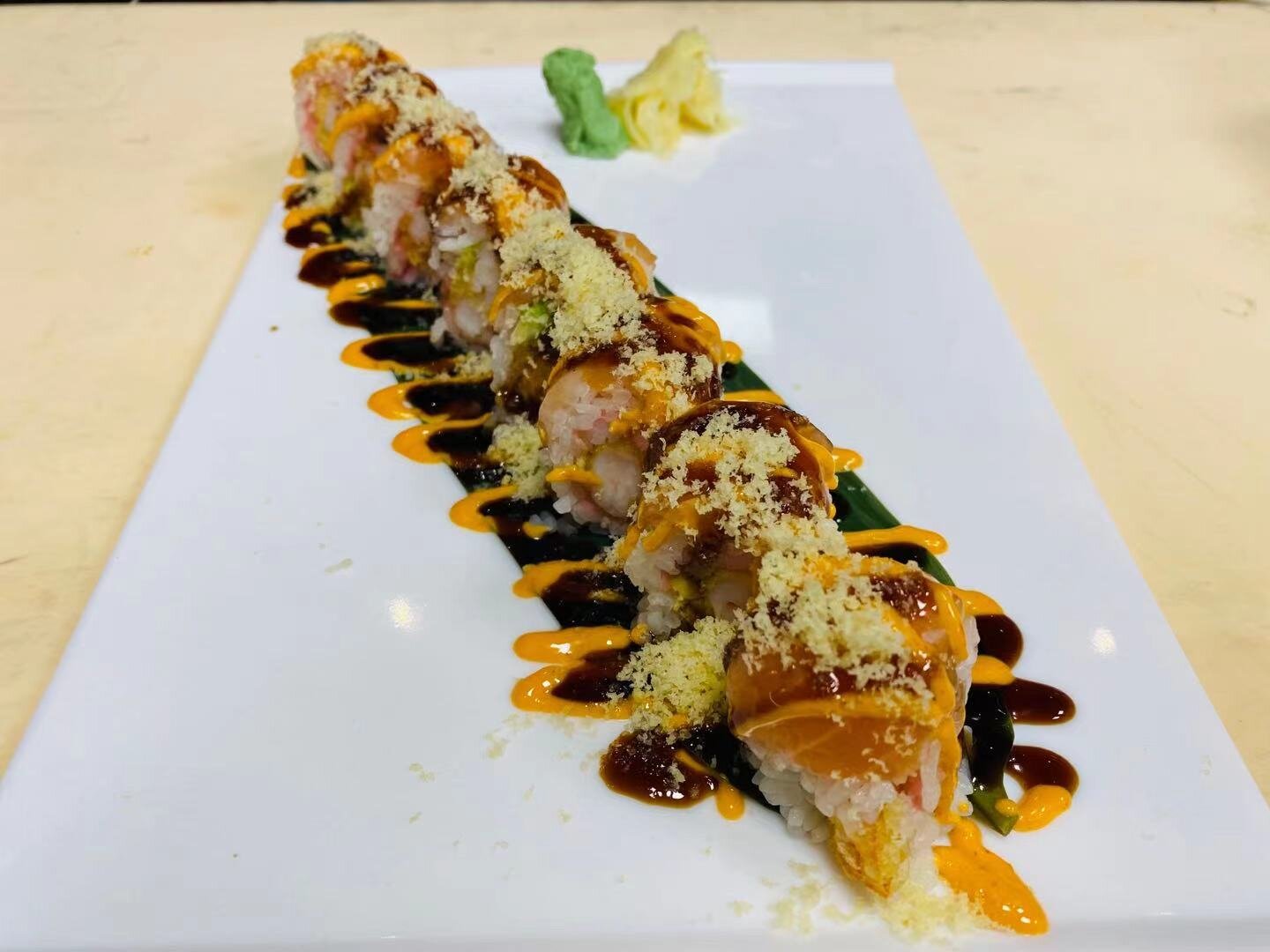 Order S6. Pink Roll food online from Asian Cuisine & Sushi Bar store, Salt Lake City on bringmethat.com