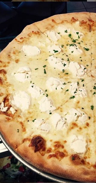 Order Plain White Cheese Pizza - Medium food online from Godfather Italian Grill store, Mays Landing on bringmethat.com