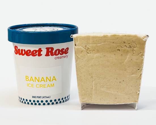 Order Banana Ice Cream Pint food online from Sweet Rose store, Santa Monica on bringmethat.com