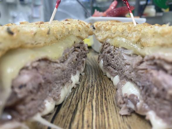 Order French Dip Panini food online from New Deli store, Fayetteville on bringmethat.com
