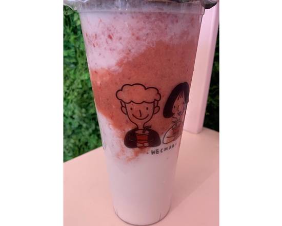 Order Fresh Strawberry Latte with Gum Tragacanth 雪燕莓莓髒髒奶 food online from Hechaa store, Cupertino on bringmethat.com