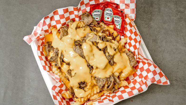 Order Side of Loaded Cheese Fries with Gyro food online from Munch Hut deli and store store, Athens (Clarke County) on bringmethat.com