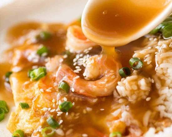 Order Shrimp Egg Foo Young food online from East China store, Aurora on bringmethat.com