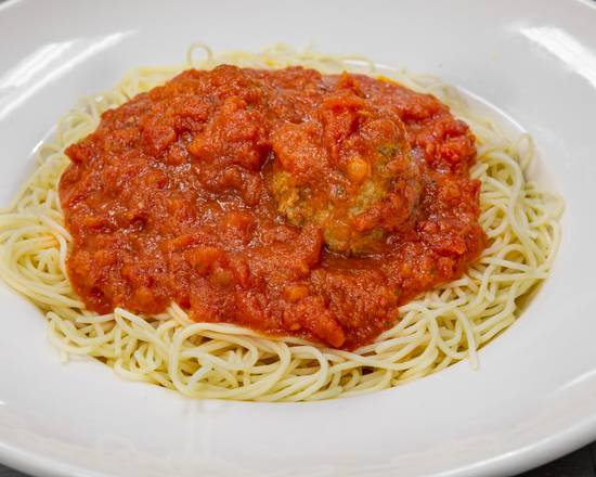 Order Spaghetti & Meatballs Pasta food online from Isabella's Pizza store, Mandeville on bringmethat.com