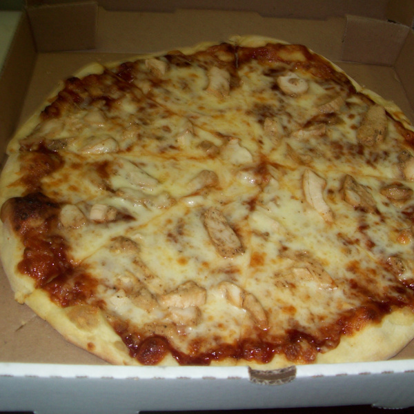 Order The Chicken Pizza food online from Rinaldi Pizza & Sub Shop store, Marne on bringmethat.com