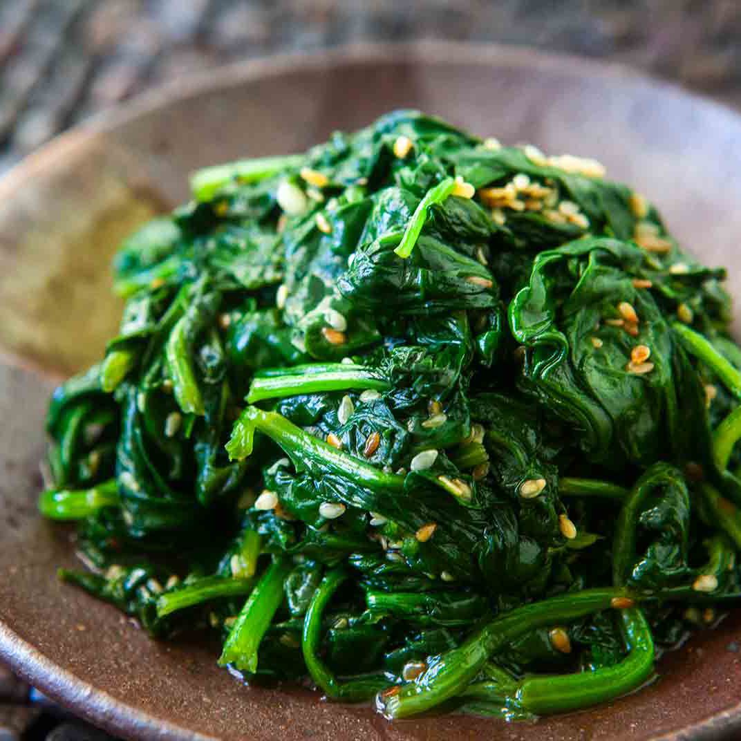 Order 65. Garlic Spinach food online from Mayflower Chinese store, Capitola on bringmethat.com