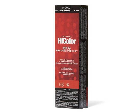Order L'Oreal HiColor Permanent HairColor: H8 RED FIRE food online from iDa Beauty Supply Store store, Middletown on bringmethat.com