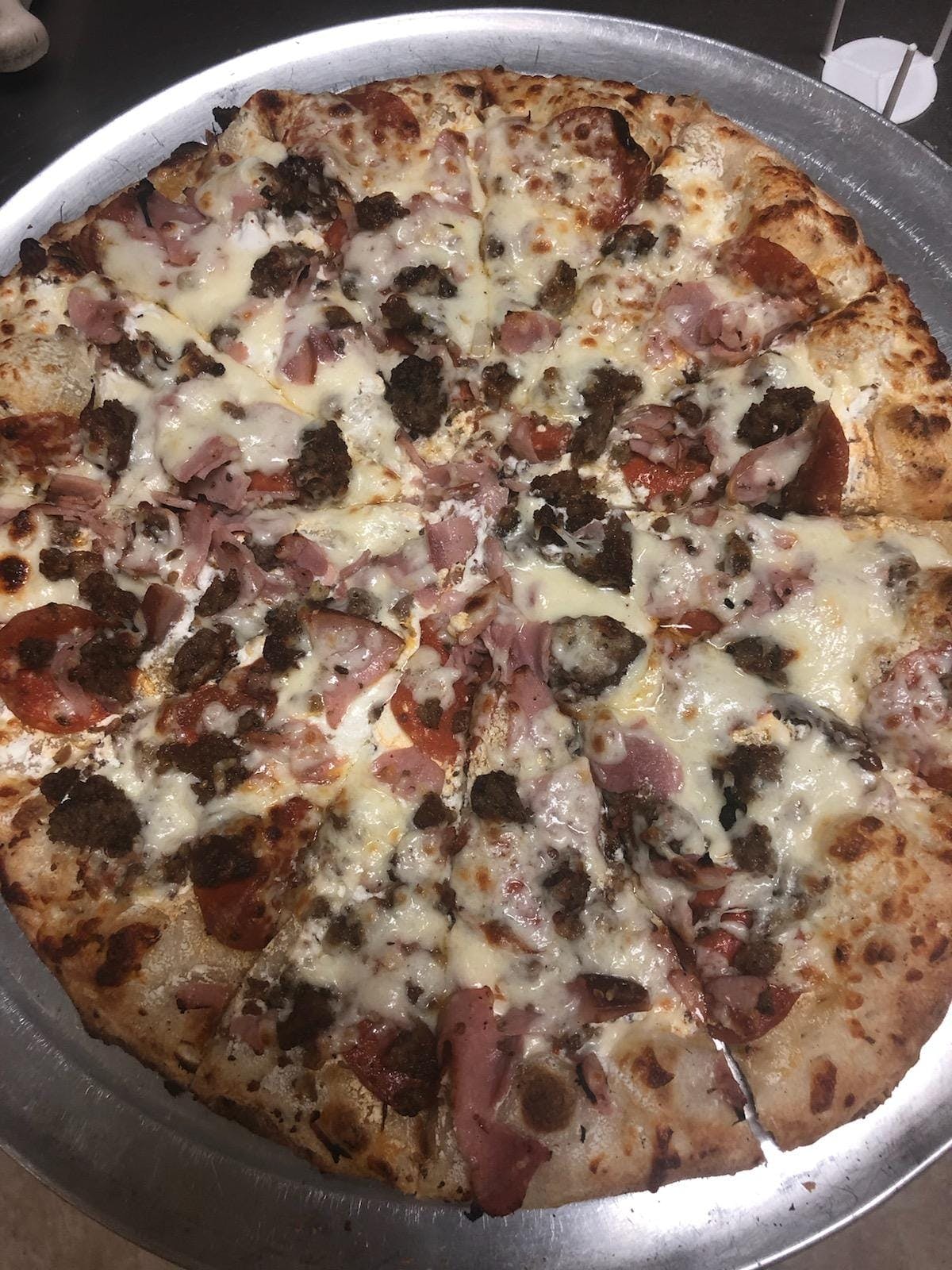 Order Toppers Meat Lover Pizza - Small 10" food online from Topper's Brick Oven Pizza store, Mulberry on bringmethat.com