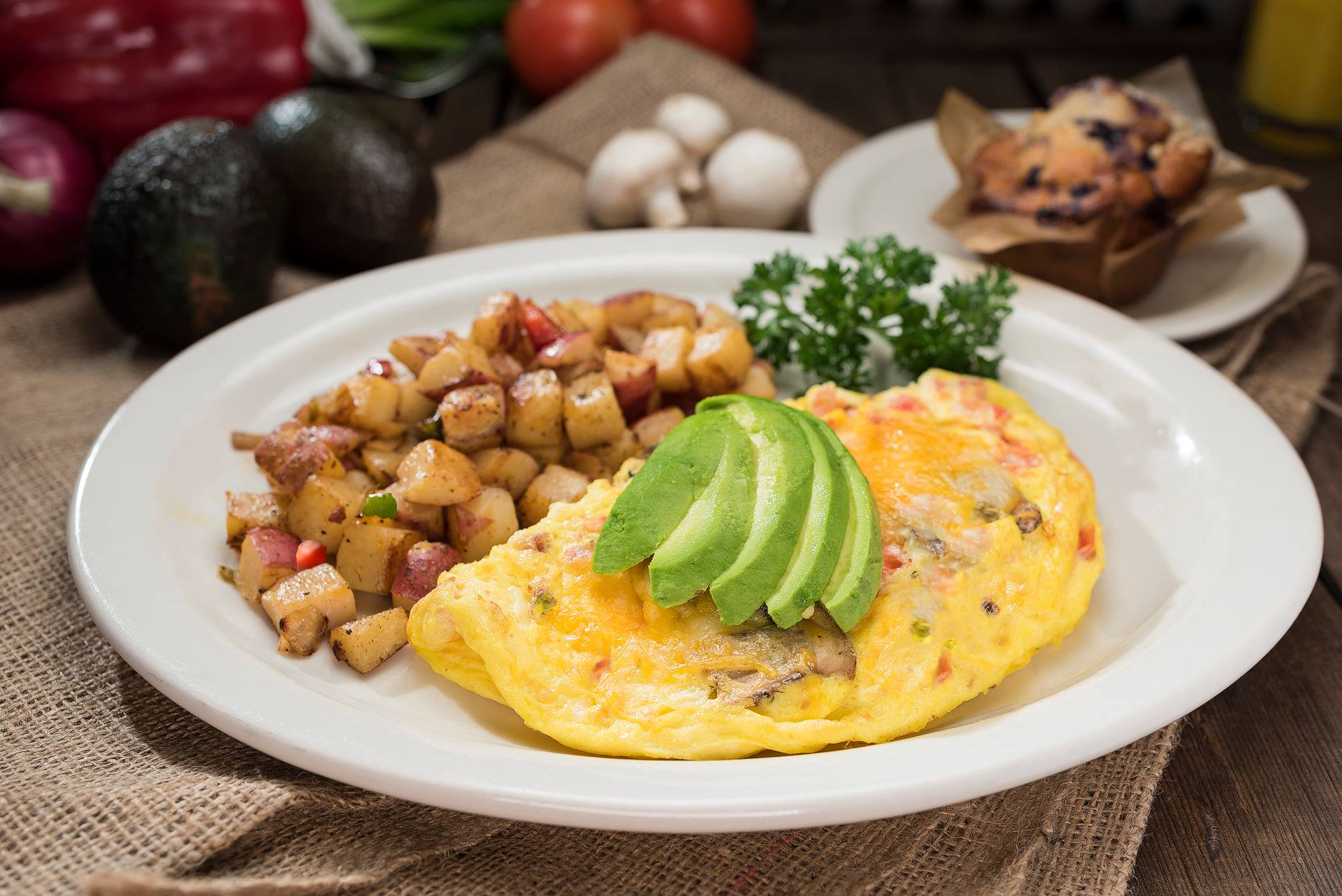 Order The Mother Lode Omelet food online from Perko Cafe & Grill #102 store, Tracy on bringmethat.com
