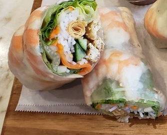 Order Chicken Spring Rolls food online from M Cafe store, San Mateo on bringmethat.com