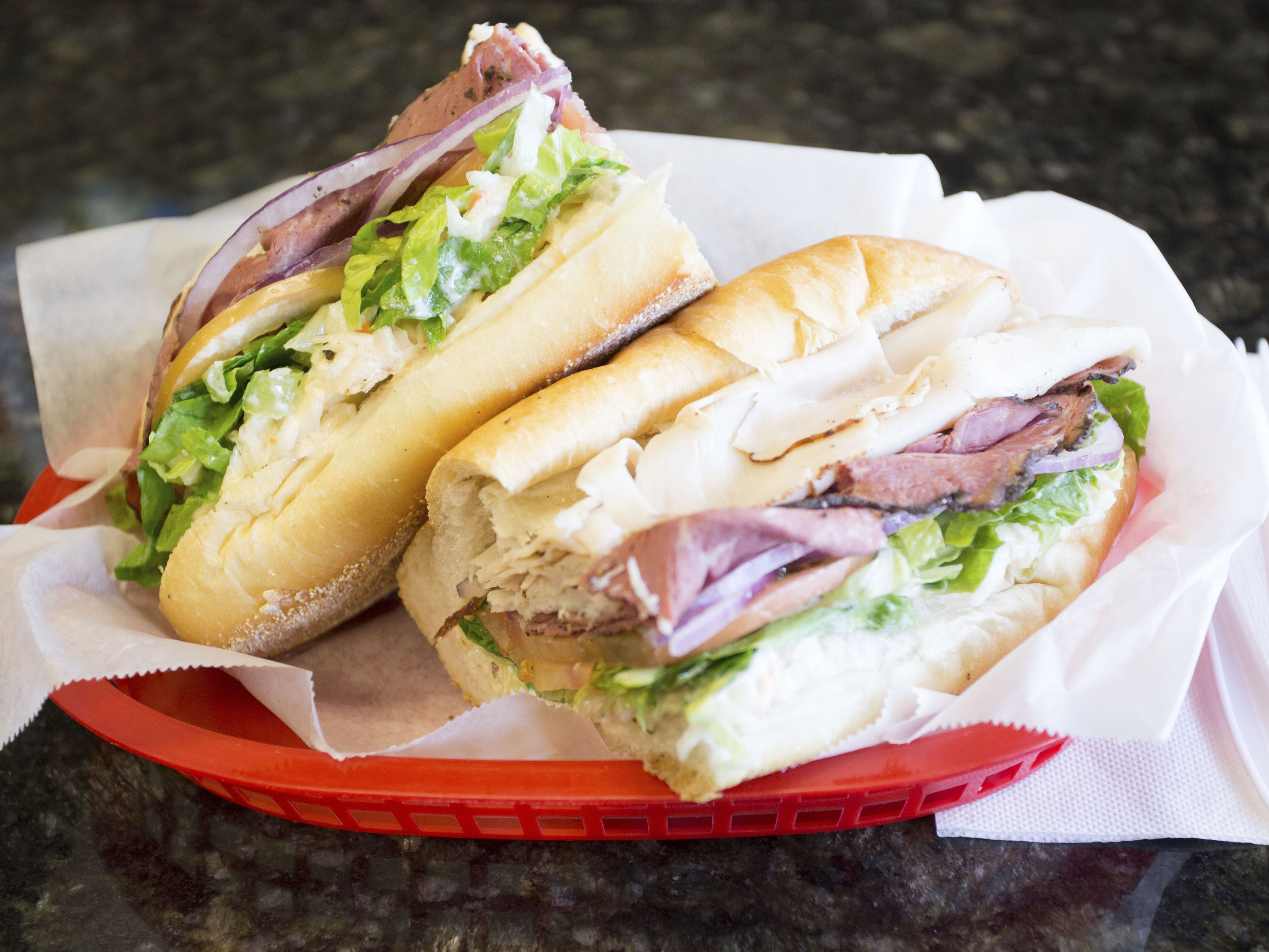 Order Turkey Italiano Deluxe Sandwich food online from Harveys Café And Market store, West Hartford on bringmethat.com