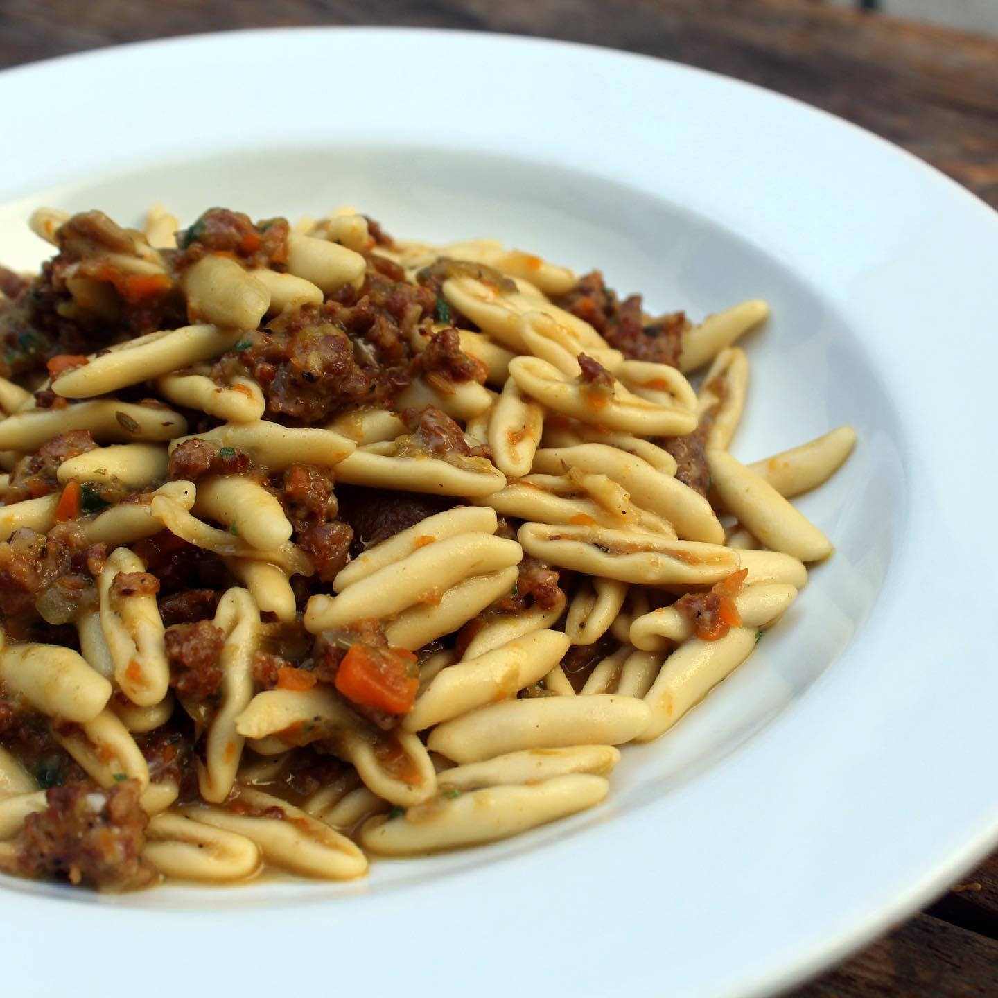Order Cavatelli Salsiccia E Funghi - Pasta food online from Caffe Roma store, Beverly Hills on bringmethat.com