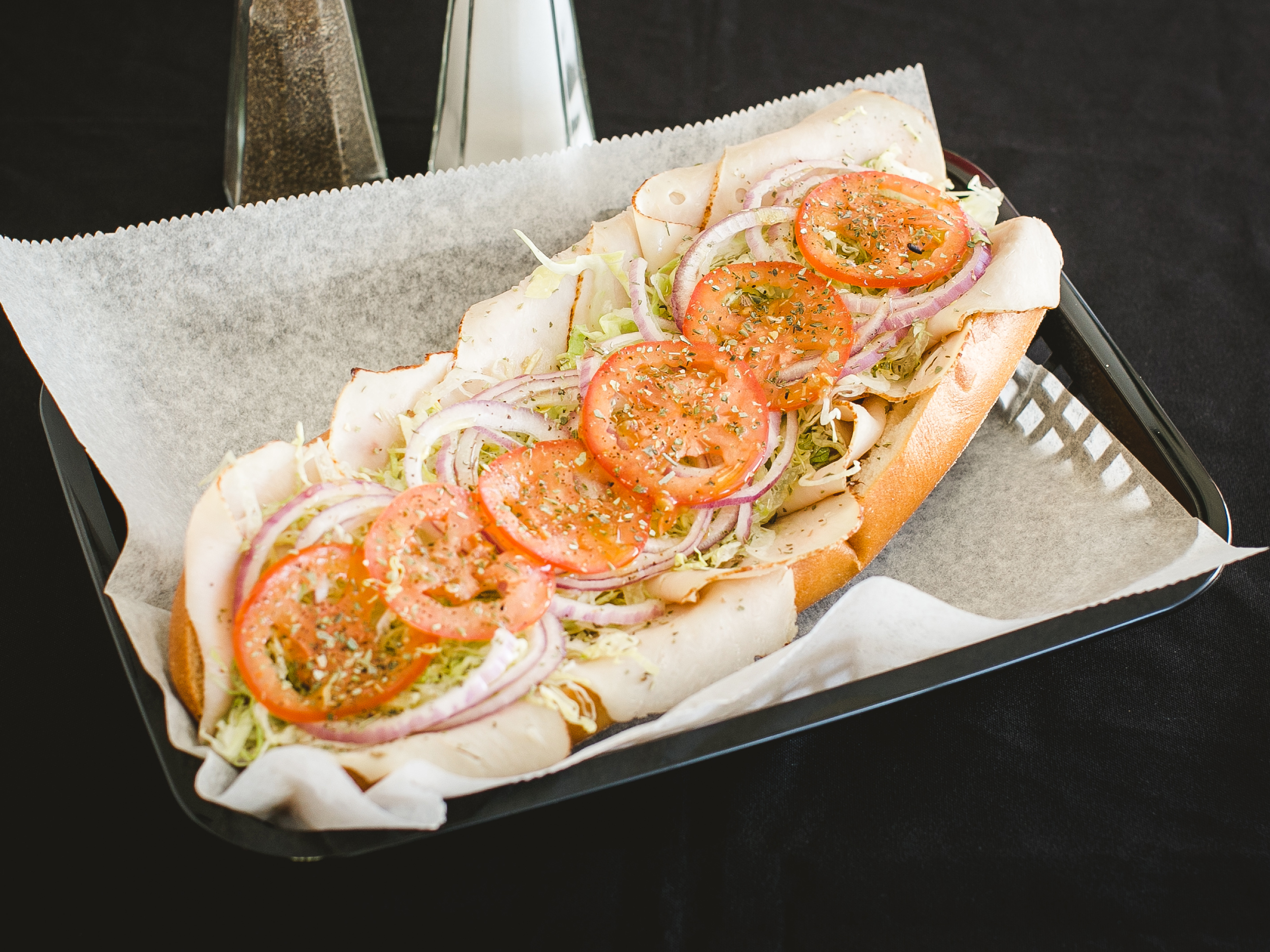 Order Large 12" Turkey Hoagie food online from Tonitos Pizza store, West Chester on bringmethat.com