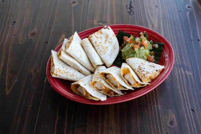 Order Chicken Quesadilla  food online from Blue Goose Cantina store, Mckinney on bringmethat.com