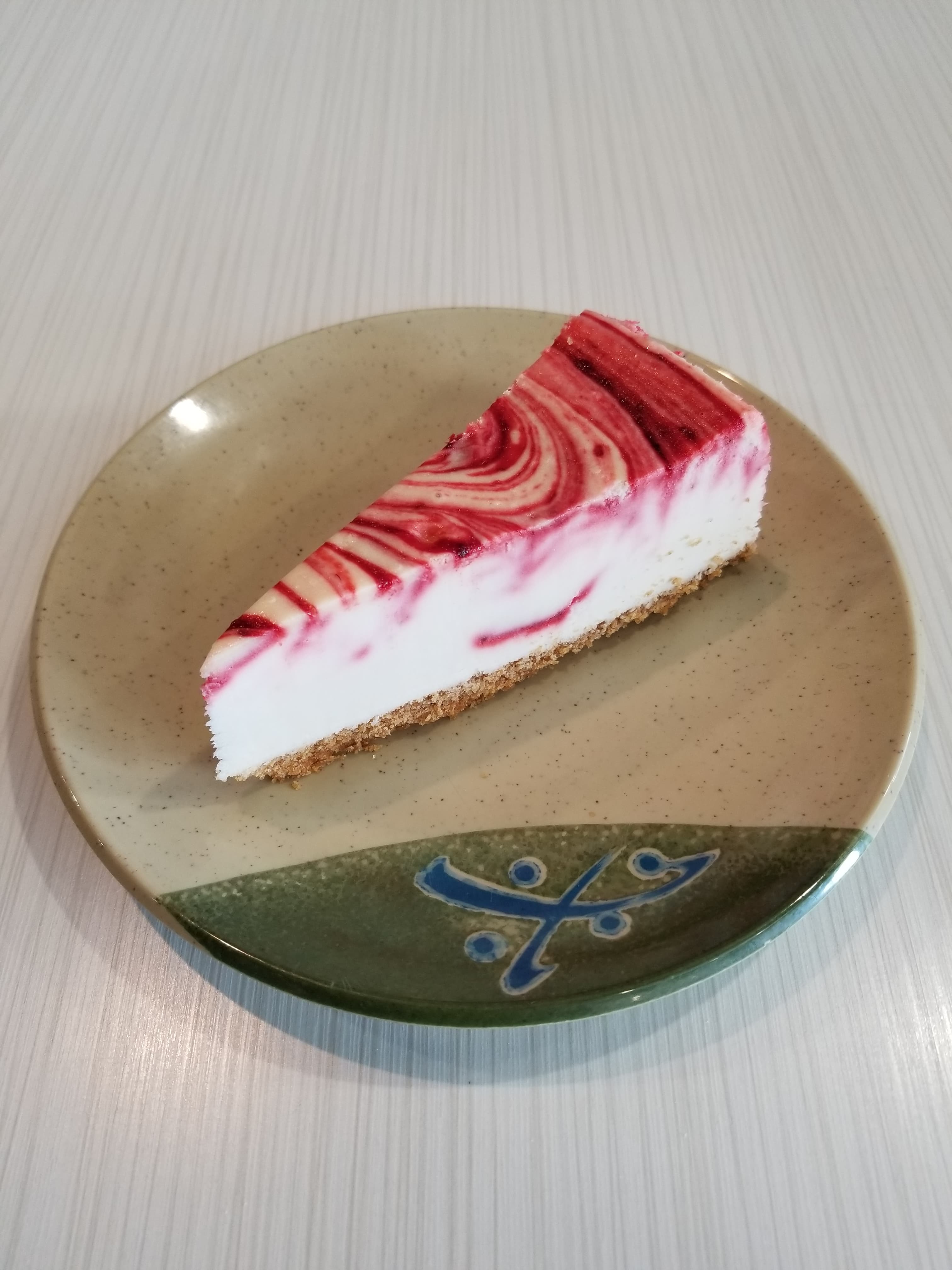 Order Strawberry Swirl Cheesecake food online from Nam Noodles And More store, Pasadena on bringmethat.com