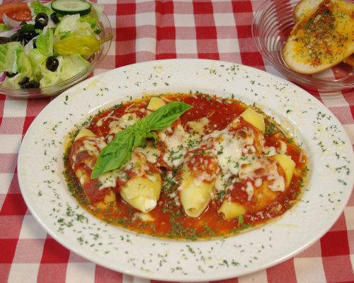 Order Stuffed Shells Dinner food online from Napoli Pizza Whitman store, Whitman on bringmethat.com