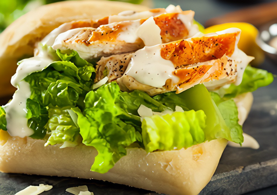 Order Chicken Caesar Sandwich food online from Janik's Cafe store, Chicago on bringmethat.com
