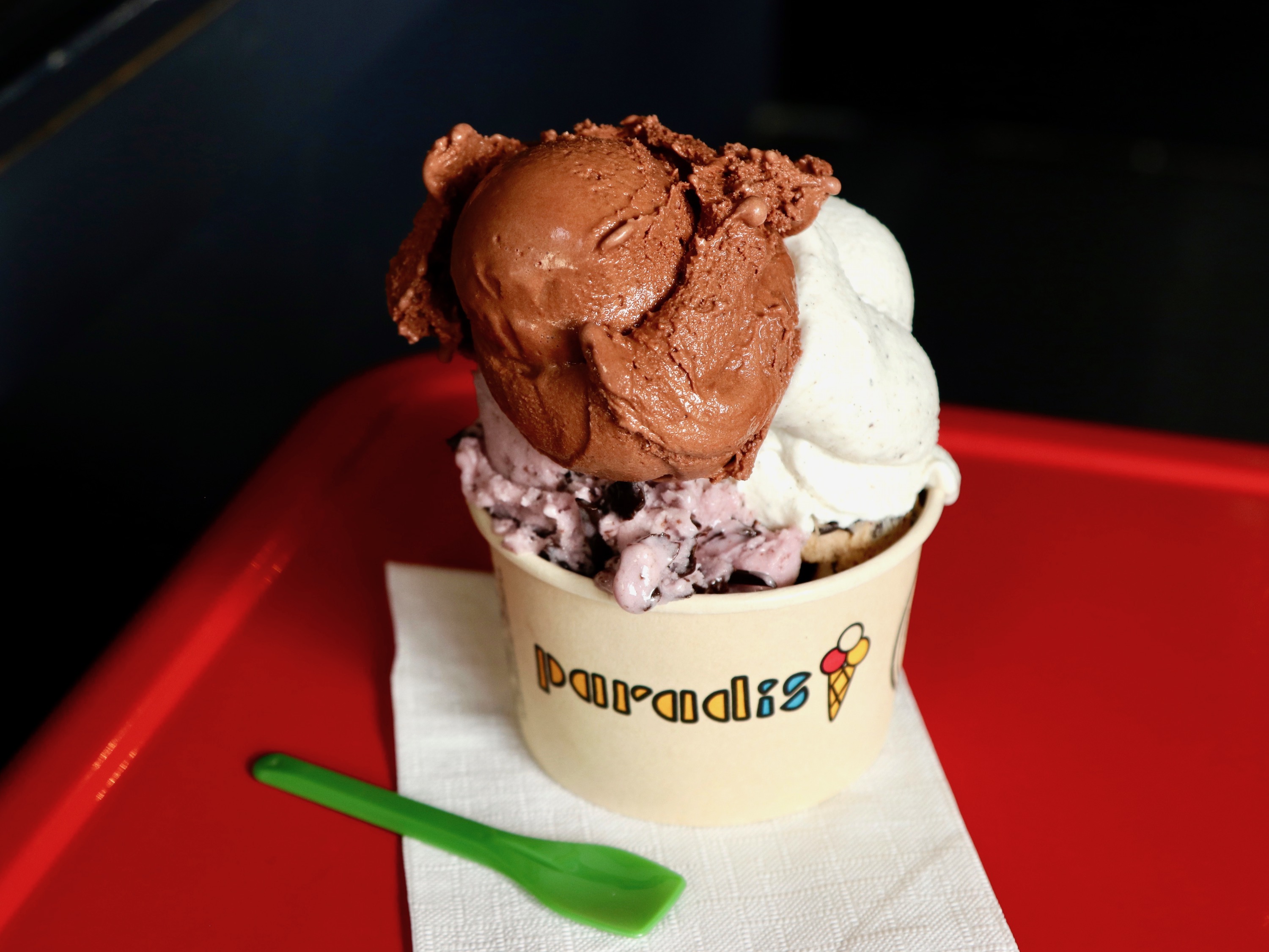 Order Large (4 Scoops) food online from Paradis Ice Cream store, San Clemente on bringmethat.com